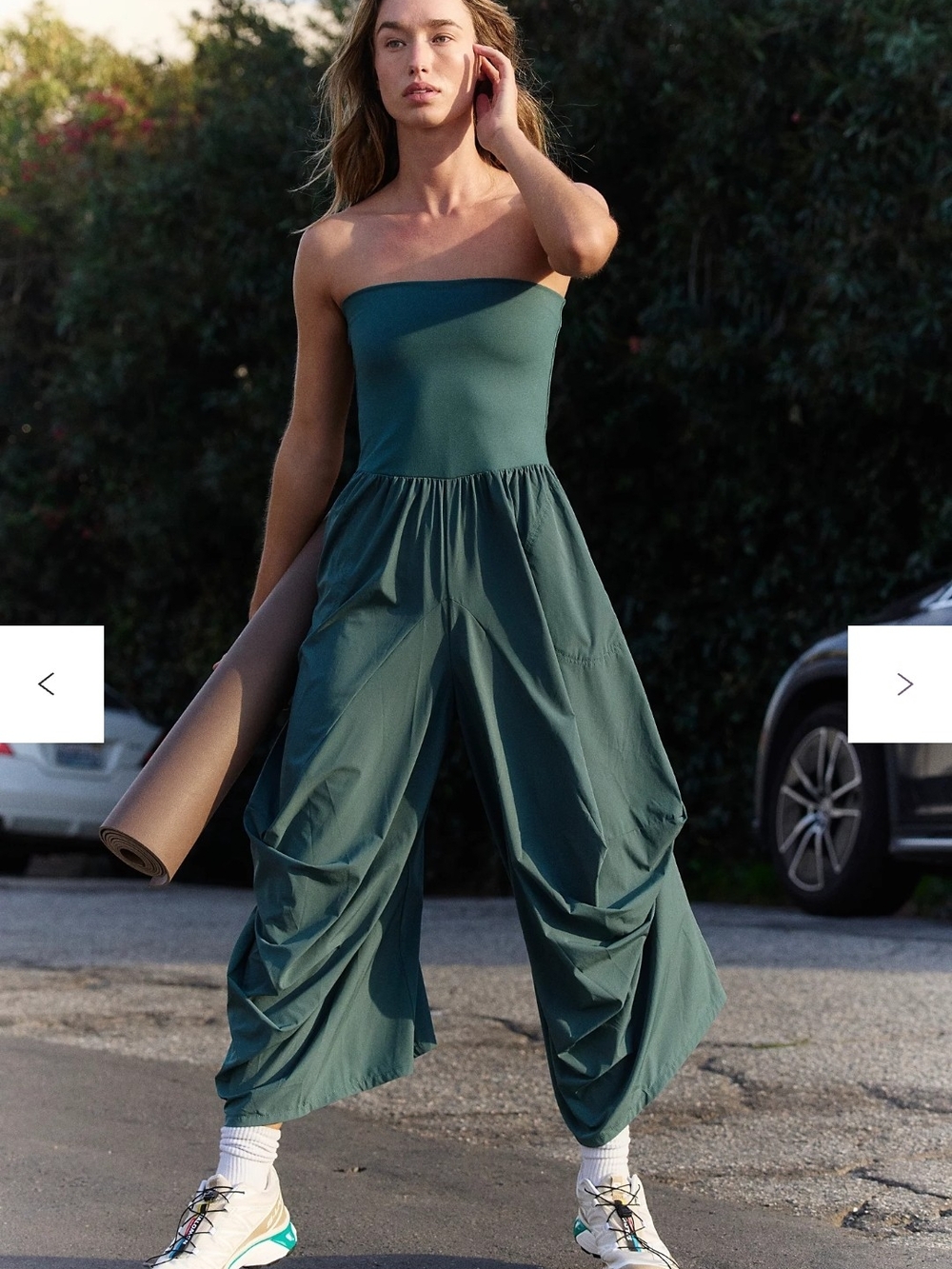 Free People Mint Green Harem-Style Track Pants